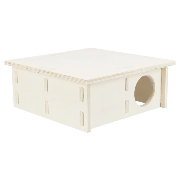 TRIXIE Maison pour rongeurs &agrave; 4 pi&egrave;ces 25x10x25 cm Bois