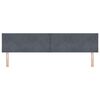 vidaXL T&ecirc;te de lit LED Gris fonc&eacute; 200 cm Cuir synth&eacute;tique