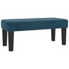 vidaXL Sommier &agrave; lattes de lit avec matelas Bleu fonc&eacute; 90x190 cm