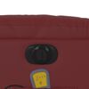 vidaXL Fauteuil de massage inclinable &eacute;lectrique rouge bordeaux