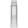 vidaXL Paniers &agrave; gabions arqu&eacute;s 7 pcs 300x30x100/120 cm fer galvanis&eacute;