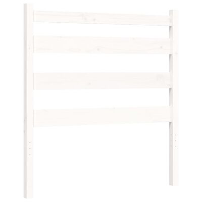 vidaXL Cadre de lit sans matelas blanc 90x200 cm bois de pin massif