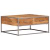 vidaXL Table basse 75x75x35 cm Bois solide d'acacia