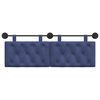 vidaXL T&ecirc;te de lit suspendue Bleu police 130 x 55 x 7 cm Velours