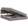 vidaXL Lit avec rangement et matelas Taupe 180 x 200 cm Velours