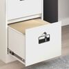 vidaXL Cabinet de Dossier avec tiroir Blanc 44 x 50 x 106.5 cm