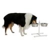 Kerbl Mangeoire d'animaux de compagnie avec support 2x2,8 L 43cm Blanc