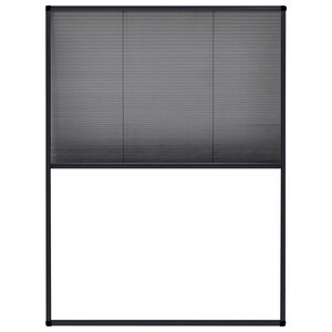 vidaXL Moustiquaire pliss&eacute;e pour fen&ecirc;tre Aluminium Anthracite 60x80 cm