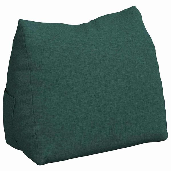 vidaXL Coussin de Dos Vert fonc&eacute; 45 x 20 x 35 cm tissu