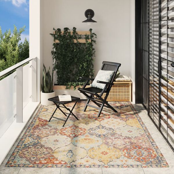 vidaXL Tapis ARBIZU int&eacute;rieur ext&eacute;rieur design vintage 200x280 cm