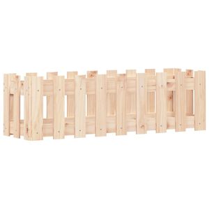 vidaXL Lit sur&eacute;lev&eacute; de jardin design de cl&ocirc;ture 100x30x30cm pin massif