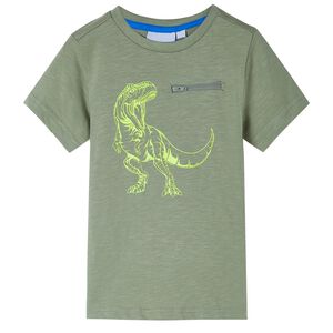 vidaXL T-shirt pour enfants &agrave; manches courtes kaki clair 104