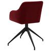 vidaXL Chaises pivotantes &agrave; manger lot de 6 Rouge bordeaux Tissu