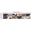 vidaXL Tapis de cuisine lavable impression peau d'animal 60x300 cm