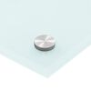 vidaXL Dosserets de cuisine 2 pcs blanc 80x40 cm verre tremp&eacute;
