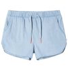 Short pour enfants bleu denim doux 92