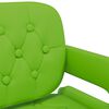 vidaXL Chaises pivotantes &agrave; manger lot de 4 vert similicuir