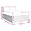 vidaXL Sommier &agrave; lattes de lit avec matelas Gris clair 140x200cm Tissu
