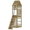 vidaXL Maisonnette de jeu avec mur d'escalade bois de pin impr&eacute;gn&eacute;