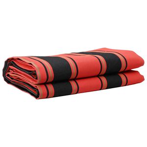 vidaXL Toile de rechange pour auvent Orange et Noir 1000 x 160 cm