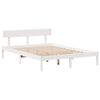 vidaXL Cadre de lit sans matelas blanc 120x200 cm bois de pin massif