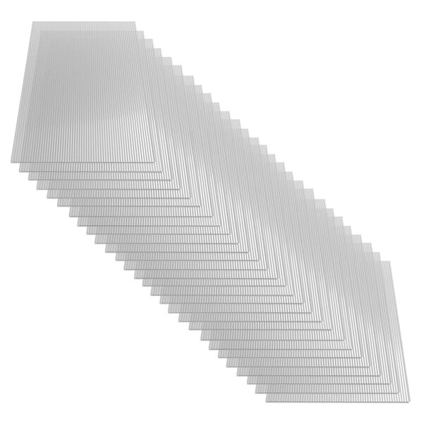 vidaXL Feuilles de polycarbonate 28 pcs 4 mm 121x60 cm