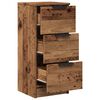 vidaXL Buffets 2 pcs vieux bois 30x30x70 cm bois d'ing&eacute;nierie