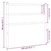 vidaXL T&ecirc;te de lit de remplacement m&eacute;tal blanc 100 cm