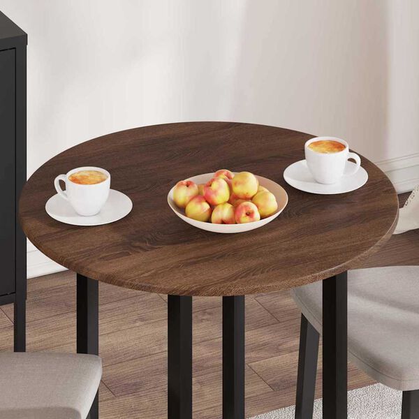 vidaXL Plateau de table Ch&ecirc;ne marron 70 x 70 x 1,5 cm