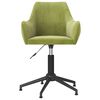 vidaXL Chaises pivotantes &agrave; manger lot de 4 vert clair velours