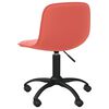 vidaXL Chaise pivotante de salle &agrave; manger Rose Velours