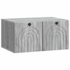 vidaXL Meuble TV mural Sonoma gris 59,5 x 41 x 30 cm Bois d'ing&eacute;nierie