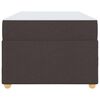 vidaXL Cadre de lit avec matelas Marron fonc&eacute; 90 x 200 cm tissu