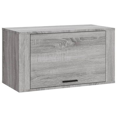 vidaXL Armoire à chaussures murale Sonoma gris 70x35x38 cm Bois de Pin