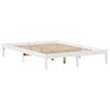 vidaXL Cadre de lit sans matelas blanc 120x190 cm bois de pin massif