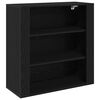 vidaXL Meuble mural Ch&ecirc;ne noir 80 x 33 x 80 cm Bois d'ing&eacute;nierie