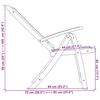 vidaXL Chaises pliables de jardin lot de 2 bois d'acacia et textil&egrave;ne