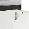 vidaXL Rangement de cuisine avec &eacute;tag&egrave;re Blanc 60 x 50 x 92 cm Acier