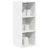 vidaXL Armoire suspendue avec stockage Riga Blanc 30 x 29,5 x 80 cm
