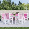 vidaXL Coussins de chaise &agrave; dossier bas lot de 6 rose tissu