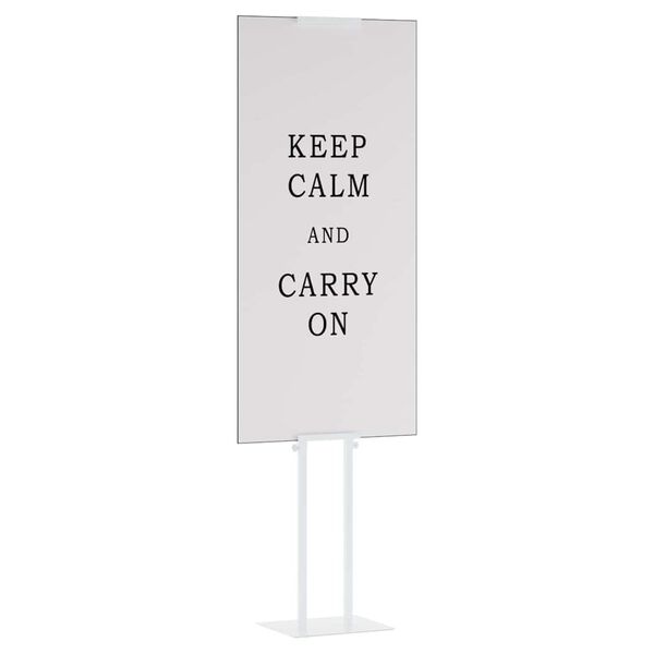 vidaXL Pr&eacute;sentoirs de salon 2 pcs Blanc 30 x 23,5 x 210 cm Acier