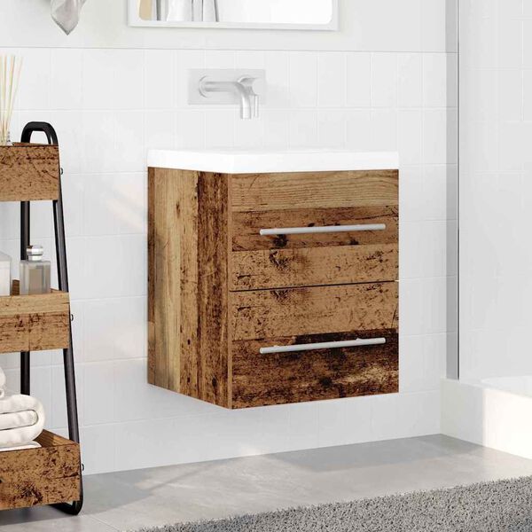vidaXL Armoire d'&eacute;vier Bois Ancien 38,5 x 41 x 48 cm Bois d'ing&eacute;nierie