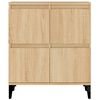 vidaXL Buffets 2 pcs ch&ecirc;ne sonoma 60x35x70 cm bois d'ing&eacute;nierie