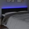 vidaXL T&ecirc;te de lit &agrave; LED Noir 160x5x78/88 cm Velours
