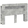 vidaXL Cabinet de T&ecirc;te de Lit Gris b&eacute;ton Bois d&rsquo;ing&eacute;nierie