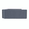 vidaXL Lit d'auto pour chien Gris 90x60 cm Aspect de lin
