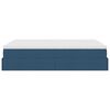 VidaXL Cadre de lit ottoman avec matelas bleu 140x190 cm tissu