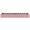 vidaXL Cadre de lit ottoman sans matelas rose 90x200 cm velours
