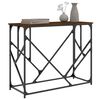 vidaXL Table console ch&ecirc;ne marron 100x40x80 cm bois d'ing&eacute;nierie