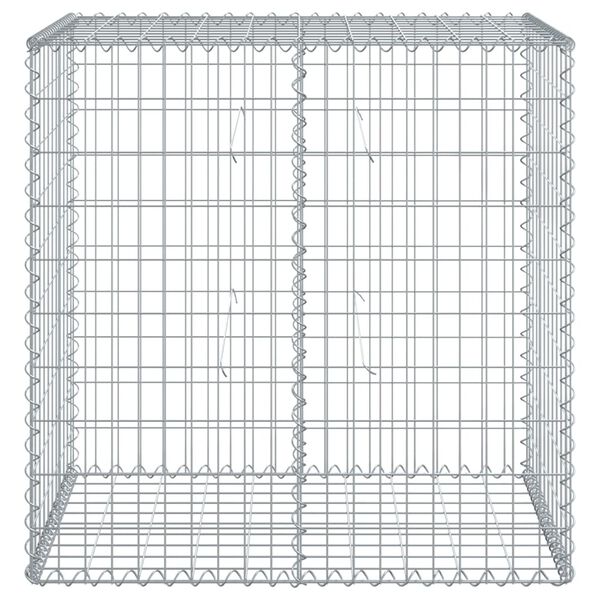 vidaXL Panier gabion avec couvercle 100x50x100 cm fer galvanis&eacute;